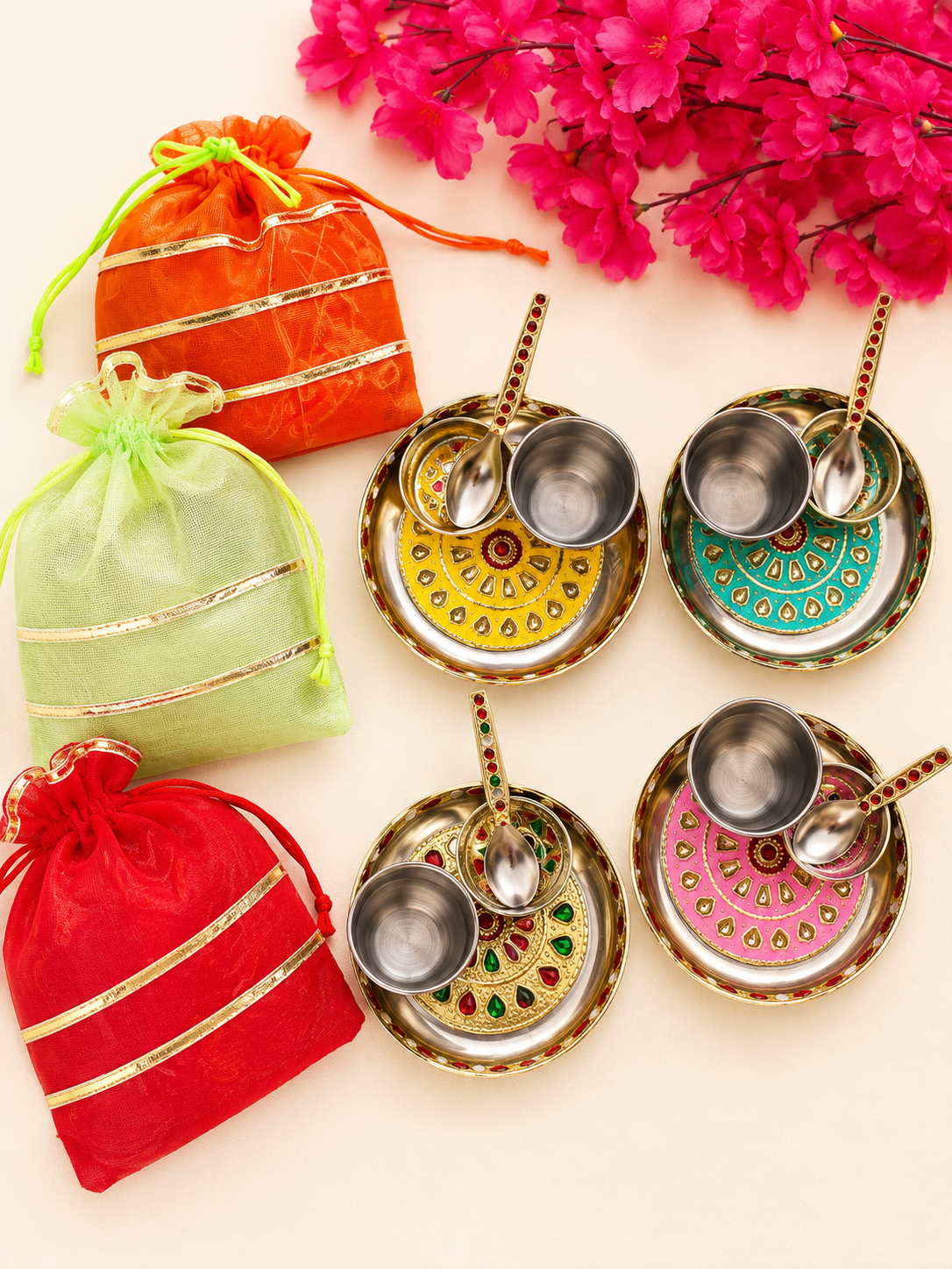 Bhog Thal Set with Potli Gift Pack