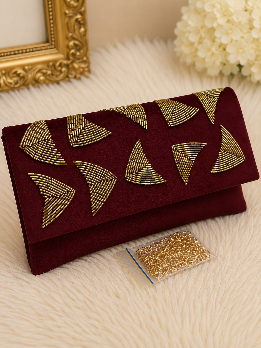 Bridal Clutch with Sling | KS Charming