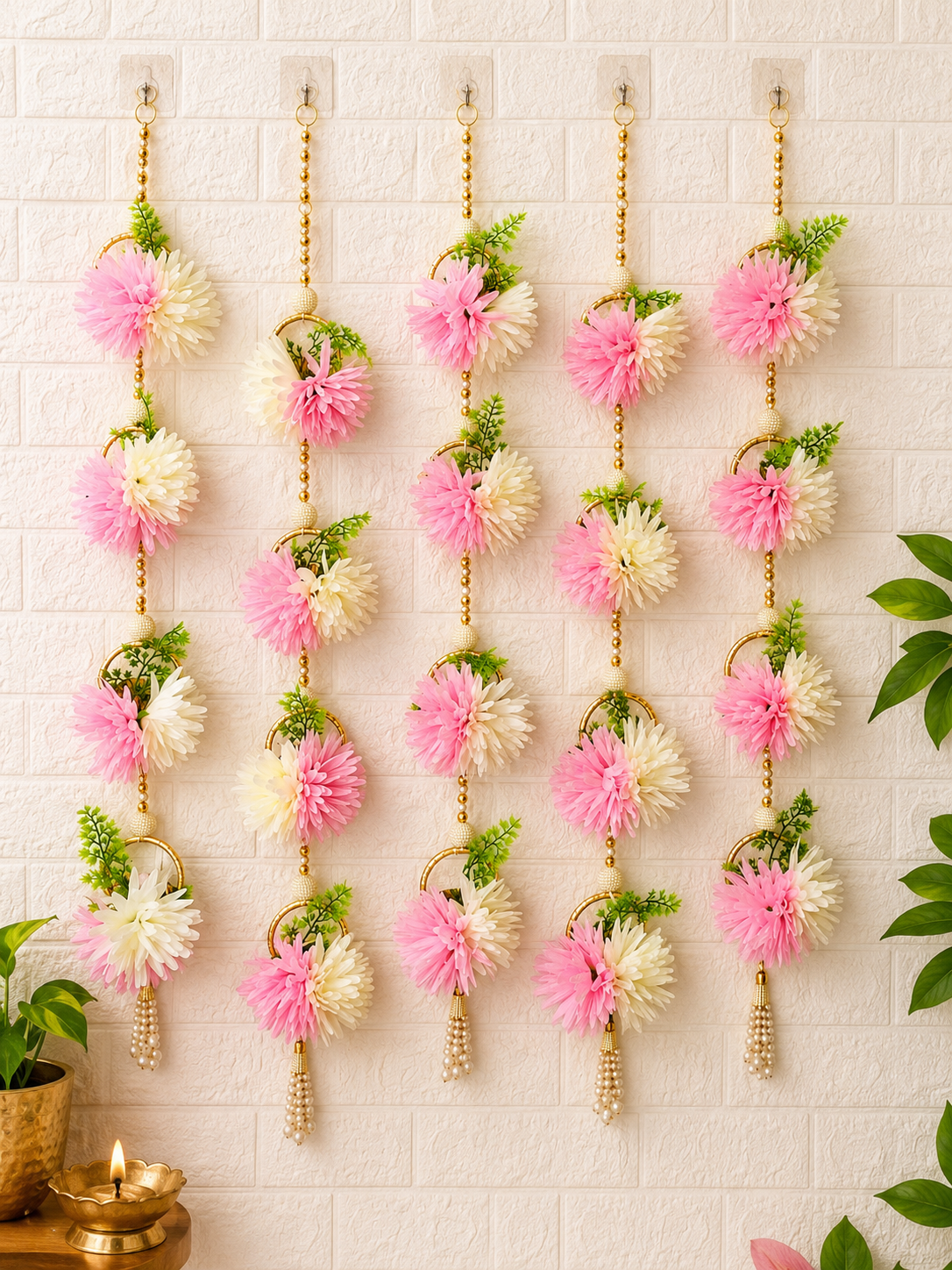 Daisy Flower Hanging  (Set of 6)