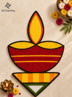 Diya Rangoli Mat – 3 ft