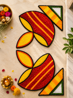 Diya Rangoli Mat – 3 ft
