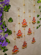 Diya Pearl Hanging – Set of 6