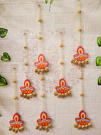 Diya Pearl Hanging – Set of 6