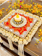 Exquisite Indian Rangoli with Mirror & Kardana Detailing