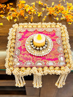 Exquisite Indian Rangoli with Mirror & Kardana Detailing