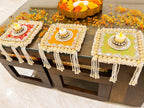 Exquisite Indian Rangoli with Mirror & Kardana Detailing