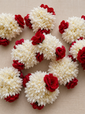 Fresh Floral Hair Gajra Set with Organza Pouch (5 Pcs.)