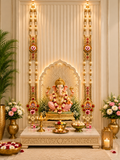 Matching Ganpati Wall Hangings – Decorative Ganesh Wall Decor (Pair)