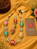 Premium Quality AD Set – Multicolor Stones Neckless Set