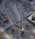 Exclusive Replica Stone Necklace with Matching Studs