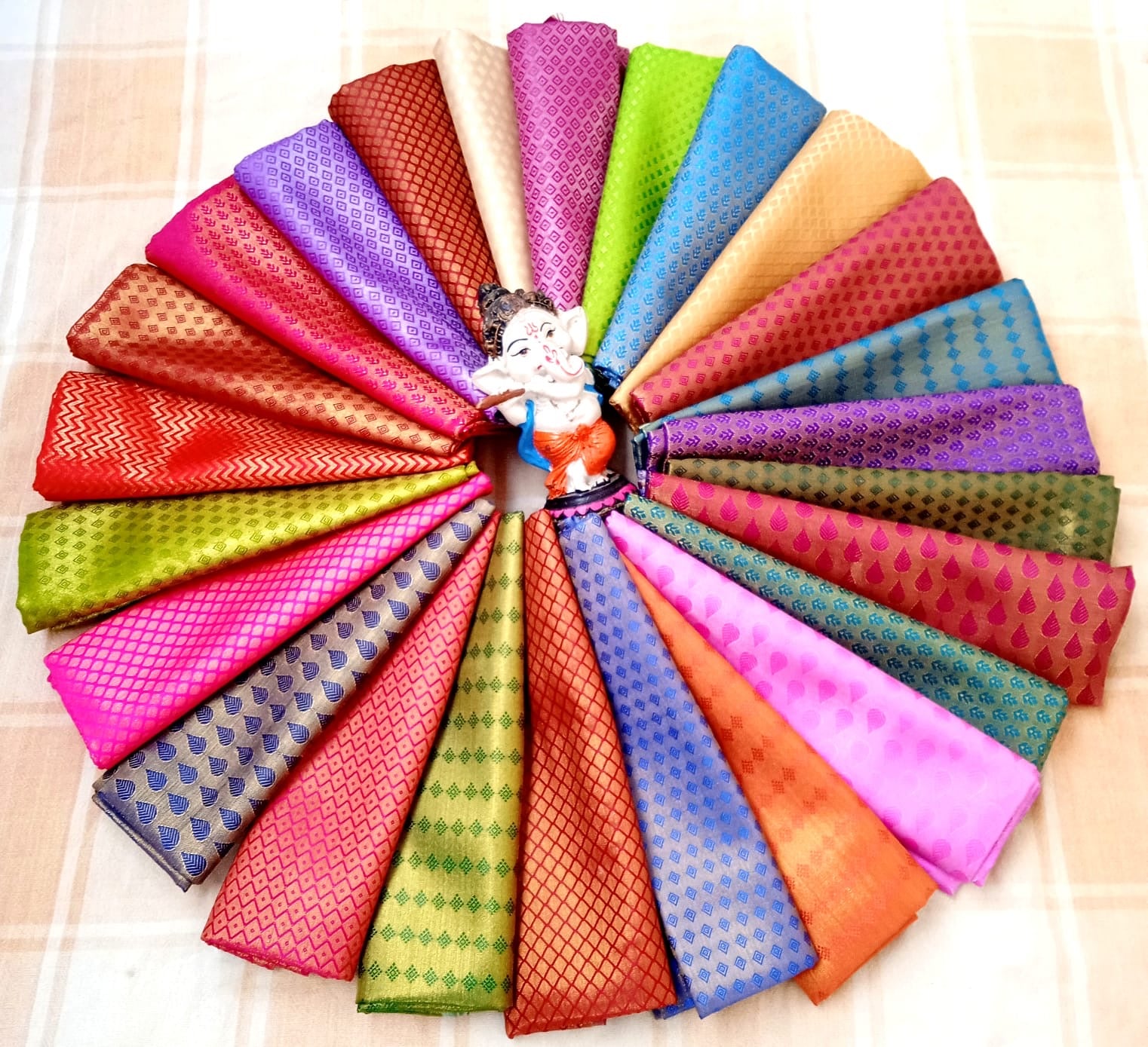 Poly Silk Blouse Pieces
