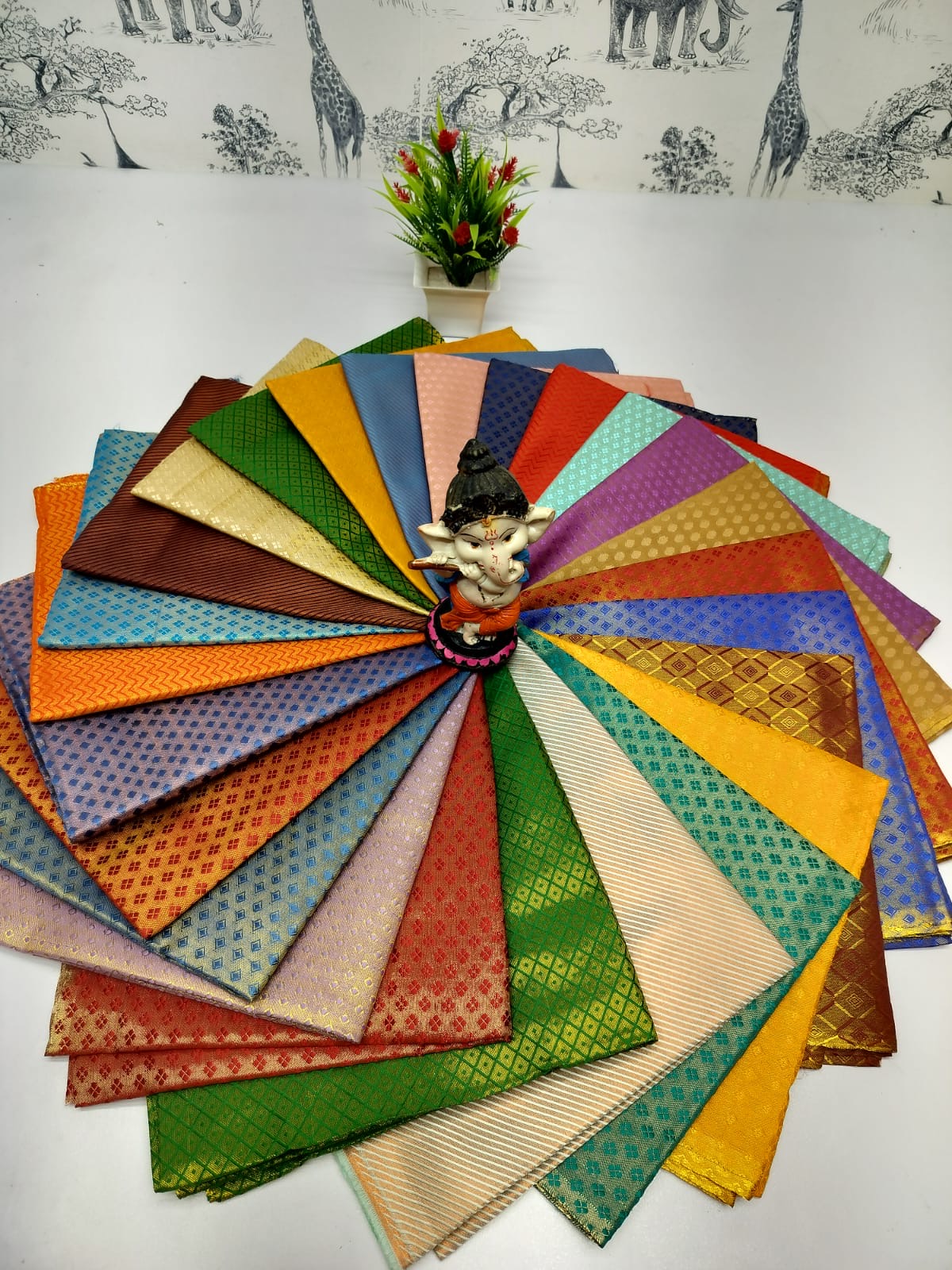 Poly Silk Blouse Pieces