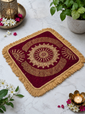 Velvet Pooja Mat / Prayer Mat / Yoga Aasan