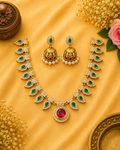 Premium Quality Necklace with Jhumki Earrings