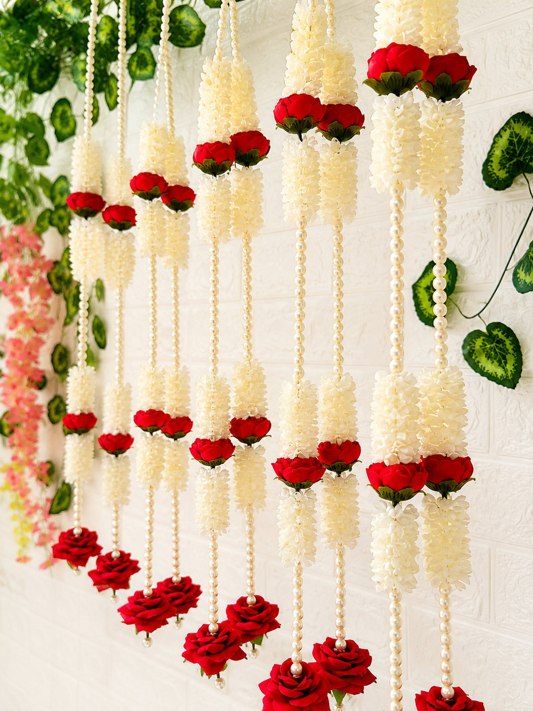 Rose Mogra Pearl Hangings