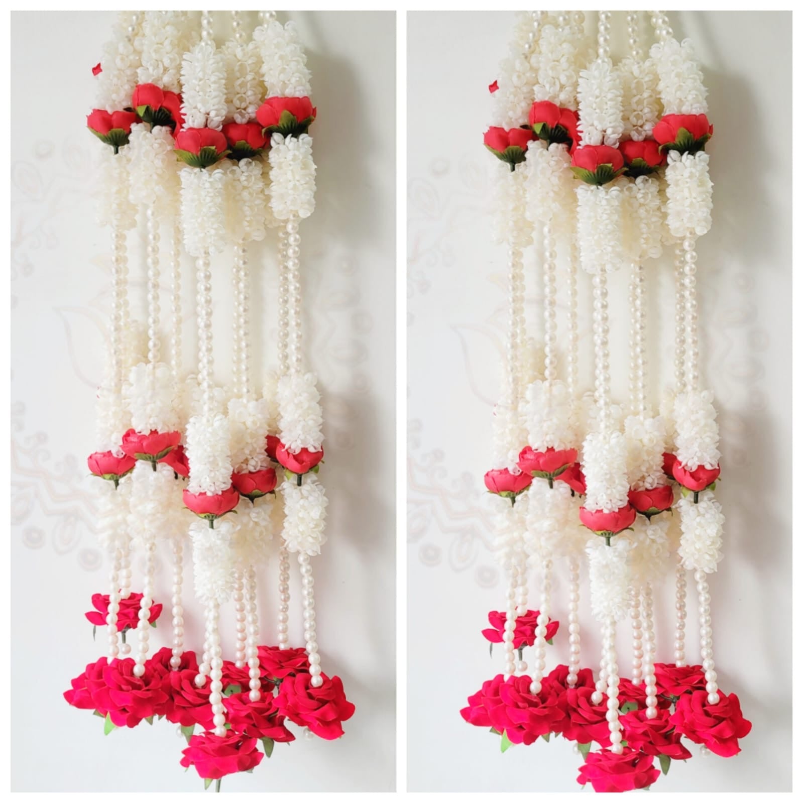 Rose Mogra Pearl Hangings