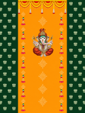Traditional Ganesha Taiwan Backdrop 1 – 5×8 Ft Festival Decor