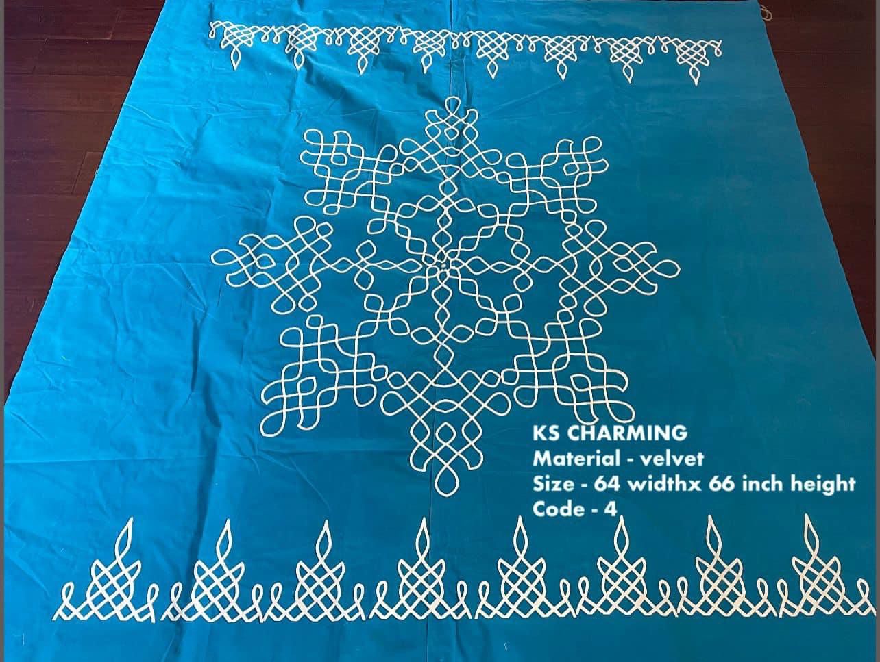 Velvet Kolam Backdrop