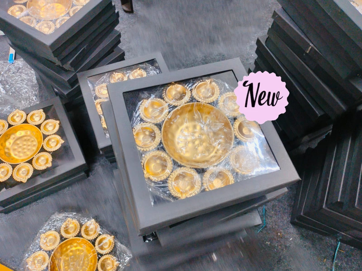 Diya Urli with Black Gift Box Best Quality product image