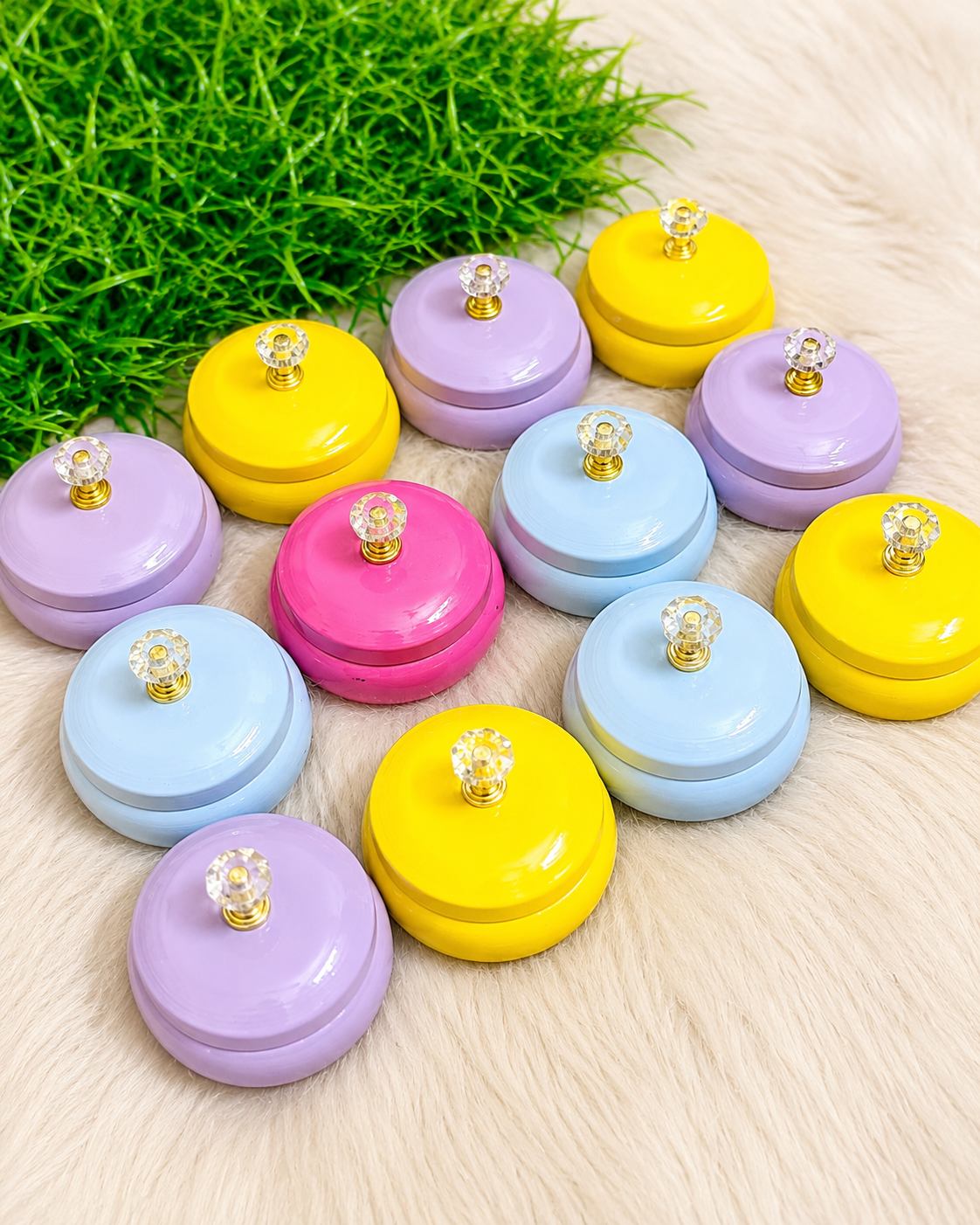 Colorful Decorative Jars (4 Inch) - Set of 5