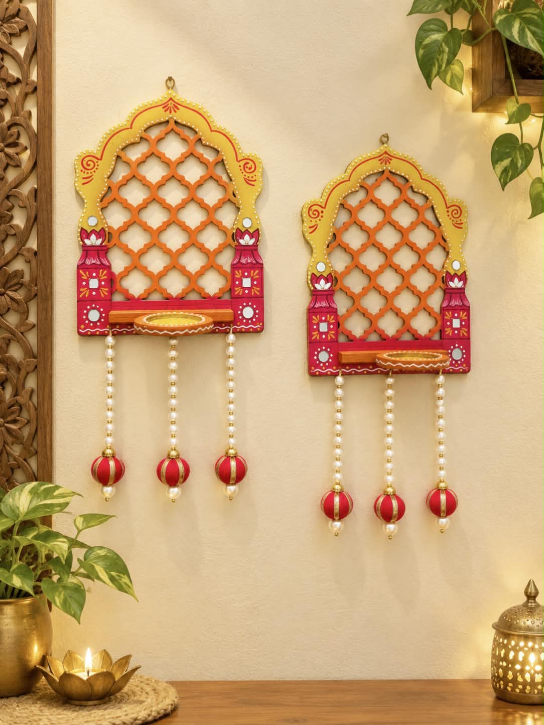 Mdf 12/6 Inch Detachable Hanging T Light Holder product image