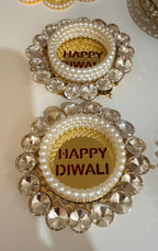 Happy Diwali Tea Lights and Candle Holders