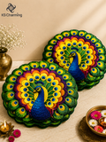 Peacock Rangoli Mat